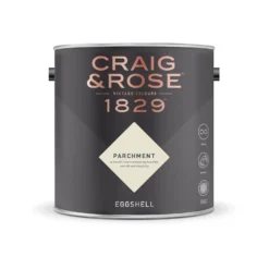 Craig & Rose 1829 Eggshell Paint Parchment - 2.5L -Paint And Wallpaper Shop 12817959 1584832953409088