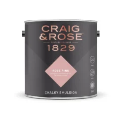 Craig & Rose 1829 Chalky Matt Emulsion Paint Rose Pink - 2.5L 5 Craig & Rose 1829 Chalky Matt Emulsion Paint Rose Pink - 2.5L -Paint And Wallpaper Shop 12819323 3724833222183795