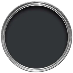 Farrow & Ball Modern Eggshell Paint Pitch Black - 2.5L -Paint And Wallpaper Shop 12819378 2054910200017213