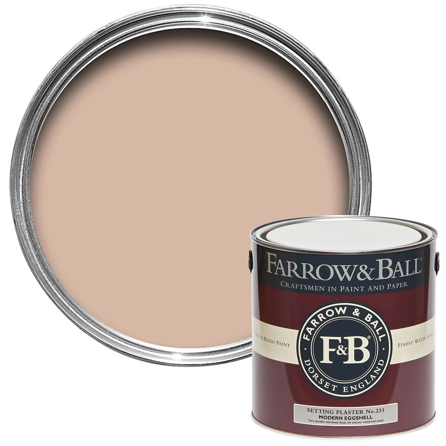 Farrow & Ball Modern Eggshell Paint Setting Plaster - 2.5L 3 Farrow & Ball Modern Eggshell Paint Setting Plaster - 2.5L