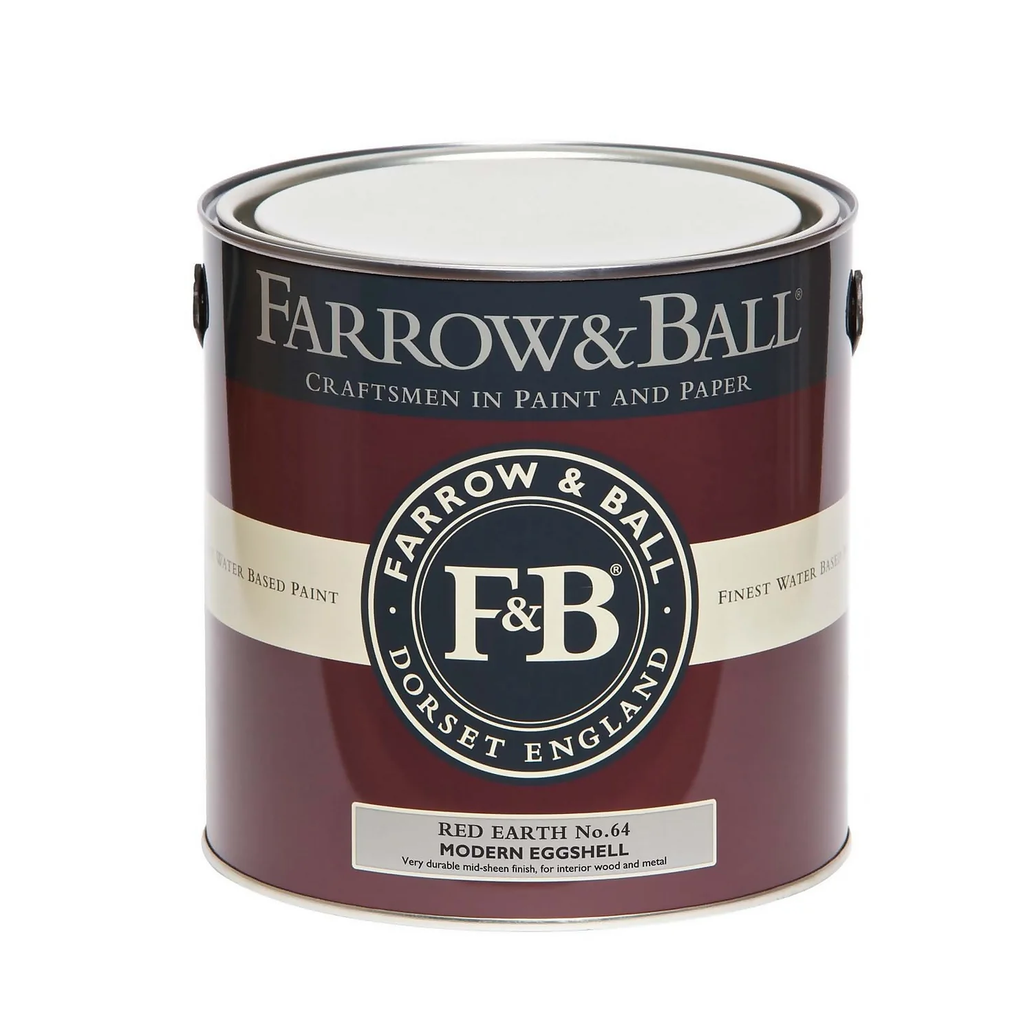 Farrow & Ball Modern Eggshell Paint Red Earth - 2.5L 6 Farrow & Ball Modern Eggshell Paint Red Earth - 2.5L - Image 4