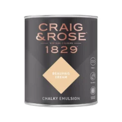 Craig & Rose 1829 Chalky Matt Emulsion Paint Beauvais Cream - 750ml 6 Craig & Rose 1829 Chalky Matt Emulsion Paint Beauvais Cream - 750ml -Paint And Wallpaper Shop 12819449 6144833222753210