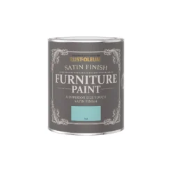 Rust-Oleum Satin Furniture Paint - Teal - 750ml -Paint And Wallpaper Shop 12819642 1524940725467663