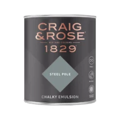 Craig & Rose 1829 Chalky Matt Emulsion Paint Steel Pole - 750ml -Paint And Wallpaper Shop 12819717 1184833226458708