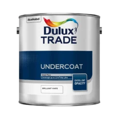Dulux Trade Undercoat Pure Brilliant White Paint - 2.5L
