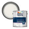 Dulux Trade Satinwood Paint Pure Brilliant White - 2.5L -Paint And Wallpaper Shop 12819755 1394942283424717