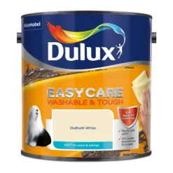 Dulux Easycare Washable & Tough Matt Paint Daffodil White - 2.5L 12 Dulux Easycare Washable & Tough Matt Paint Daffodil White - 2.5L -Paint And Wallpaper Shop 12819777 4304833219003783
