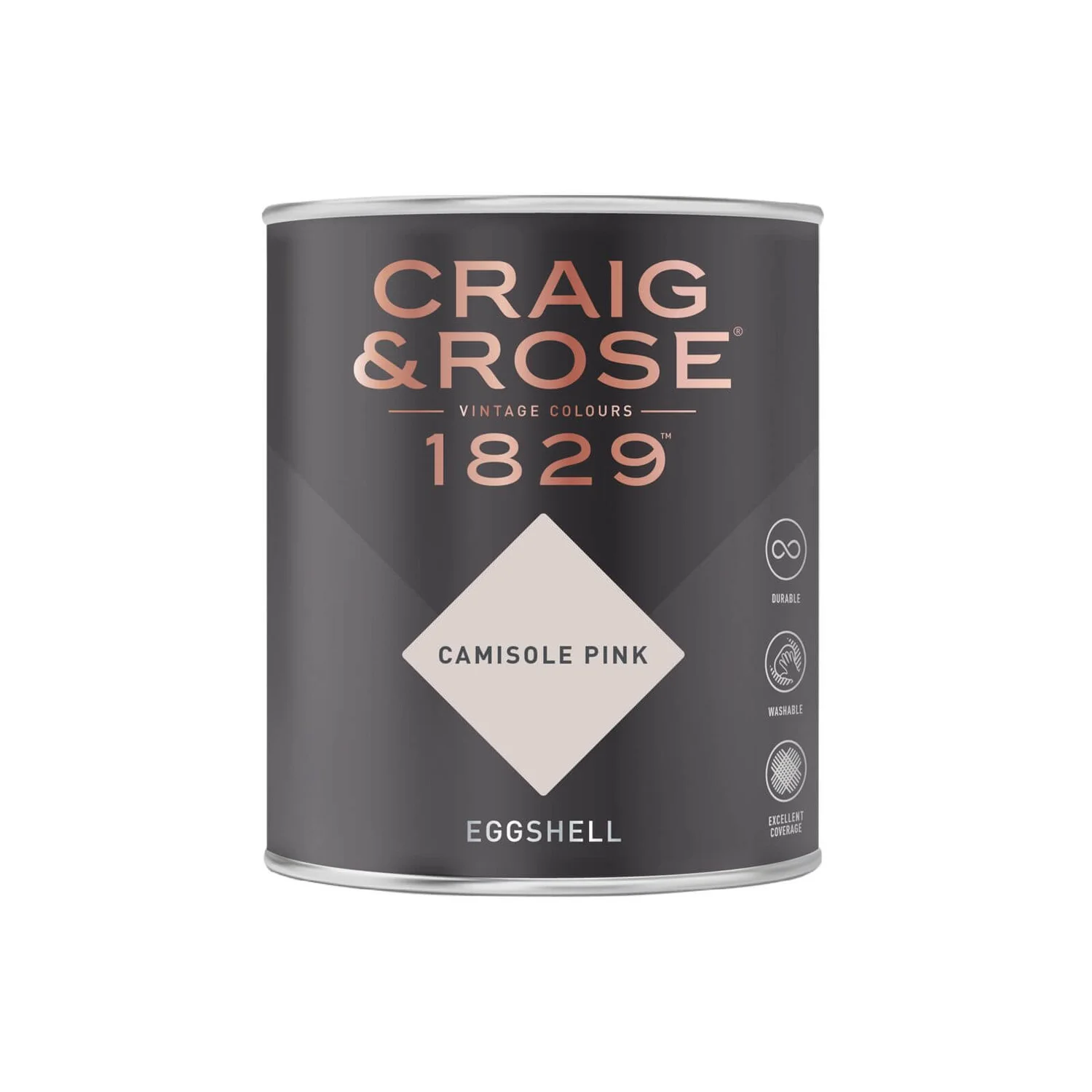 Craig & Rose 1829 Eggshell Paint Camisole Pink - 750ml 4 Craig & Rose 1829 Eggshell Paint Camisole Pink - 750ml - Image 2