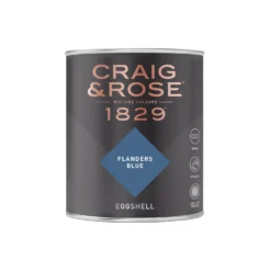 Craig & Rose 1829 Eggshell Paint Flanders Blue - 750ml -Paint And Wallpaper Shop 12820049 1314833221695944