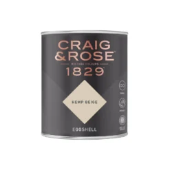 Craig & Rose 1829 Eggshell Paint Hemp Beige - 750ml -Paint And Wallpaper Shop 12820068 1944833222656598