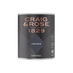 Craig & Rose 1829 Eggshell Paint Lido Blue - 750ml 5 Craig & Rose 1829 Eggshell Paint Lido Blue - 750ml -Paint And Wallpaper Shop 12820182 9824833222828744