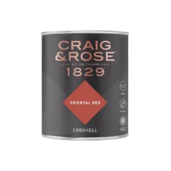 Craig & Rose 1829 Eggshell Paint Oriental Red - 750ml -Paint And Wallpaper Shop 12820286 2264833222344505