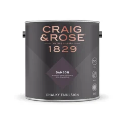 Craig & Rose 1829 Chalky Emulsion Paint Damson - 2.5L 5 Craig & Rose 1829 Chalky Emulsion Paint Damson - 2.5L -Paint And Wallpaper Shop 12820531 2044832990491458