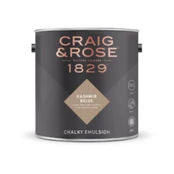 Craig & Rose 1829 Chalky Emulsion Paint Kashmir Beige - 2.5L 5 Craig & Rose 1829 Chalky Emulsion Paint Kashmir Beige - 2.5L -Paint And Wallpaper Shop 12820576 1024832991283272