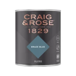 Craig & Rose 1829 Gloss Paint Braze Blue Gloss -750ml -Paint And Wallpaper Shop 12820577 3164833222660264