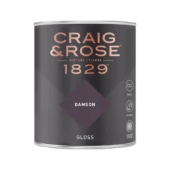 Craig & Rose 1829 Gloss Paint Damson - 750ml -Paint And Wallpaper Shop 12820684 8934833222795039