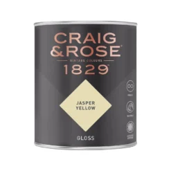 Craig & Rose 1829 Gloss Paint Jasper Yellow -750ml -Paint And Wallpaper Shop 12820827 1184833221201388