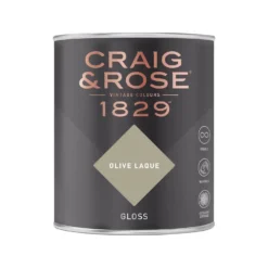 Craig & Rose 1829 Gloss Paint Olive Laque - 750ml -Paint And Wallpaper Shop 12820951 8404833221759190
