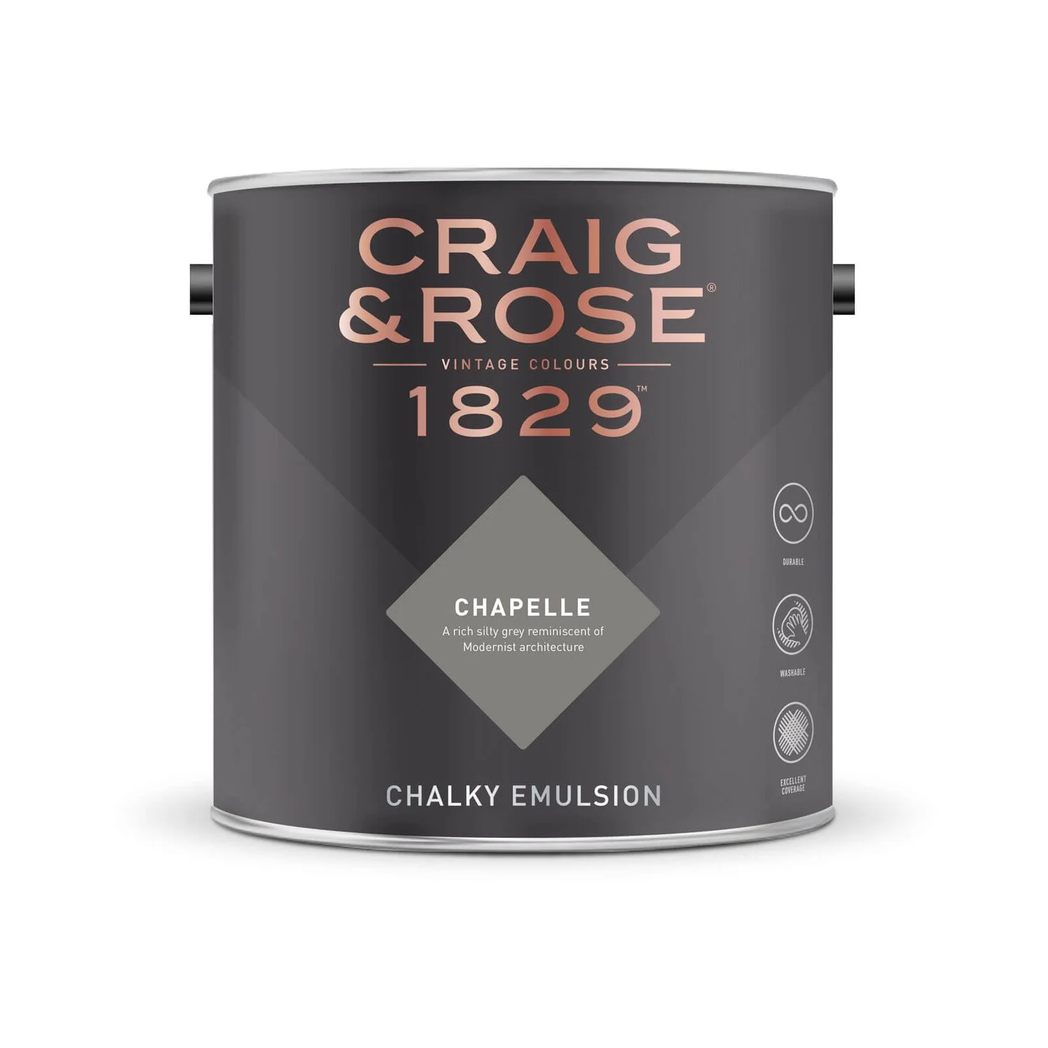 Craig & Rose 1829 Chalky Matt Emulsion Paint Chapelle - Tester 50ml 4 Craig & Rose 1829 Chalky Matt Emulsion Paint Chapelle - Tester 50ml - Image 2