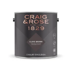 Craig & Rose 1829 Chalky Matt Emulsion Paint Clove Brown - Tester 50ml 6 Craig & Rose 1829 Chalky Matt Emulsion Paint Clove Brown - Tester 50ml -Paint And Wallpaper Shop 12820966 4734832992985388