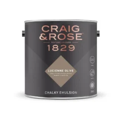 Craig & Rose 1829 Chalky Emulsion Paint Lucienne Olive - Tester 50ml 6 Craig & Rose 1829 Chalky Emulsion Paint Lucienne Olive - Tester 50ml -Paint And Wallpaper Shop 12821225 4564833171103380