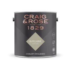 Craig & Rose 1829 Chalky Emulsion Paint Olive Laque - Tester 50ml -Paint And Wallpaper Shop 12821254 1444833171375255