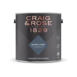 Craig & Rose 1829 Chalky Emulsion Paint Paynes Grey - Tester 50ml 6 Craig & Rose 1829 Chalky Emulsion Paint Paynes Grey - Tester 50ml -Paint And Wallpaper Shop 12821322 1224833171289299