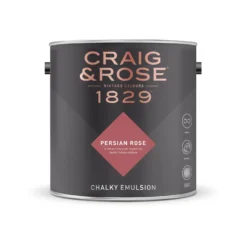 Craig & Rose 1829 Chalky Matt Emulsion Paint Persian Rose - Tester 50ml -Paint And Wallpaper Shop 12821335 7094833171987660