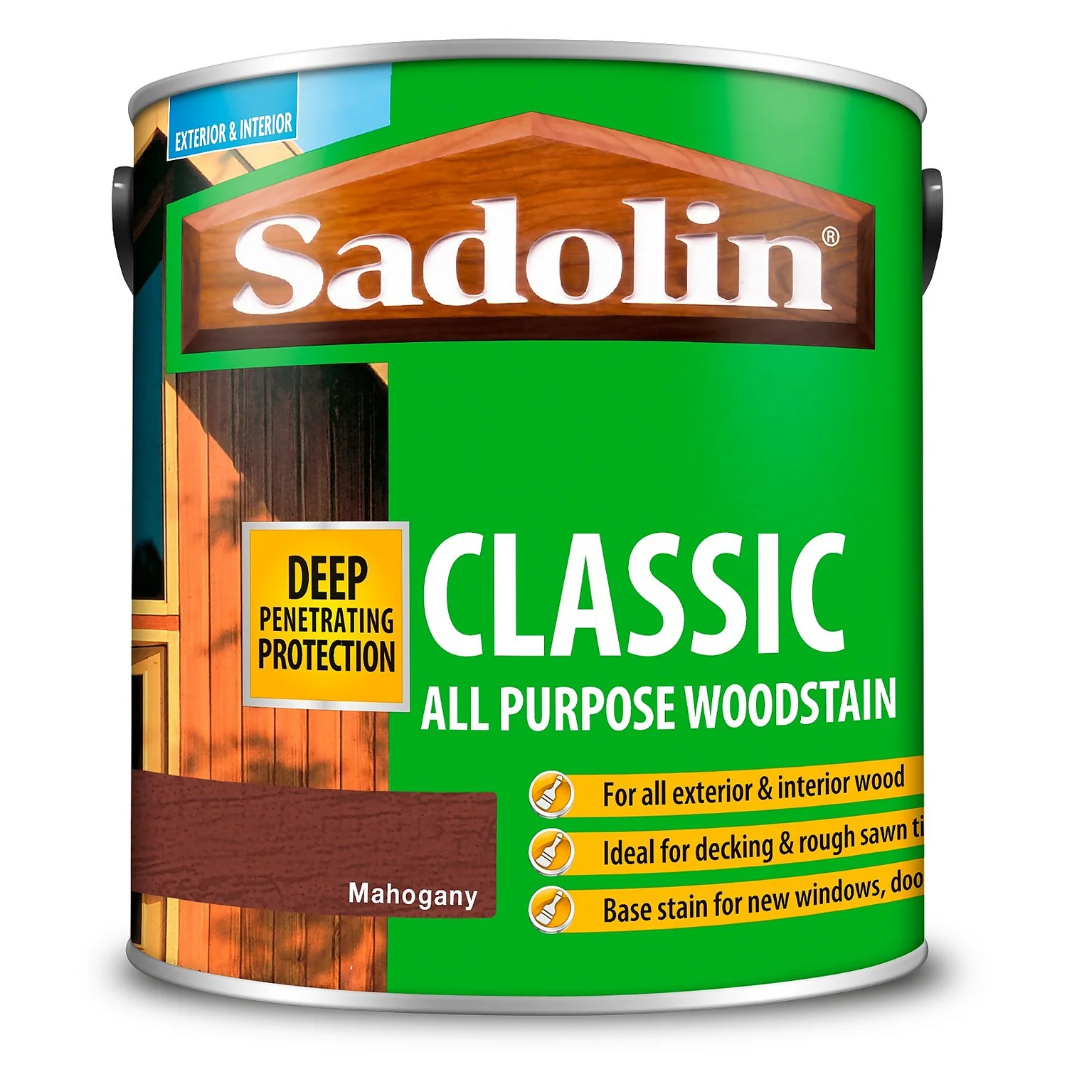 Sadolin Classic All Purpose Woodstain Mahogany - 2.5L 8 Sadolin Classic All Purpose Woodstain Mahogany - 2.5L - Image 6