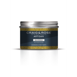 Craig & Rose Artisan Glitter Glaze Paint Gold Sparkle - 300ml