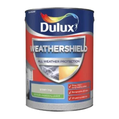 Dulux Weathershield All Weather Smooth Masonry Paint Green Ivy - 5L