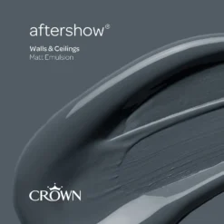 Crown Walls & Ceilings Matt Emulsion Paint Aftershow - Tester 40ml -Paint And Wallpaper Shop 12823113 1544977312984747