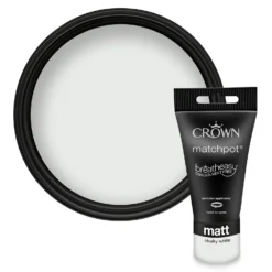 Crown Walls & Ceilings Matt Emulsion Paint Chalky White - Tester 40ml
