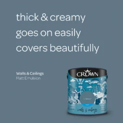 Crown Walls & Ceilings Matt Emulsion Paint Runaway - 2.5L -Paint And Wallpaper Shop 12823147 1344969525498125