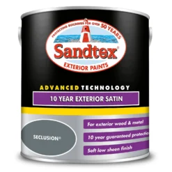 Sandtex® 10 Year Satin Paint Seclusion - 2.5L 16 Sandtex® 10 Year Satin Paint Seclusion - 2.5L -Paint And Wallpaper Shop 12823610 4044871823277680