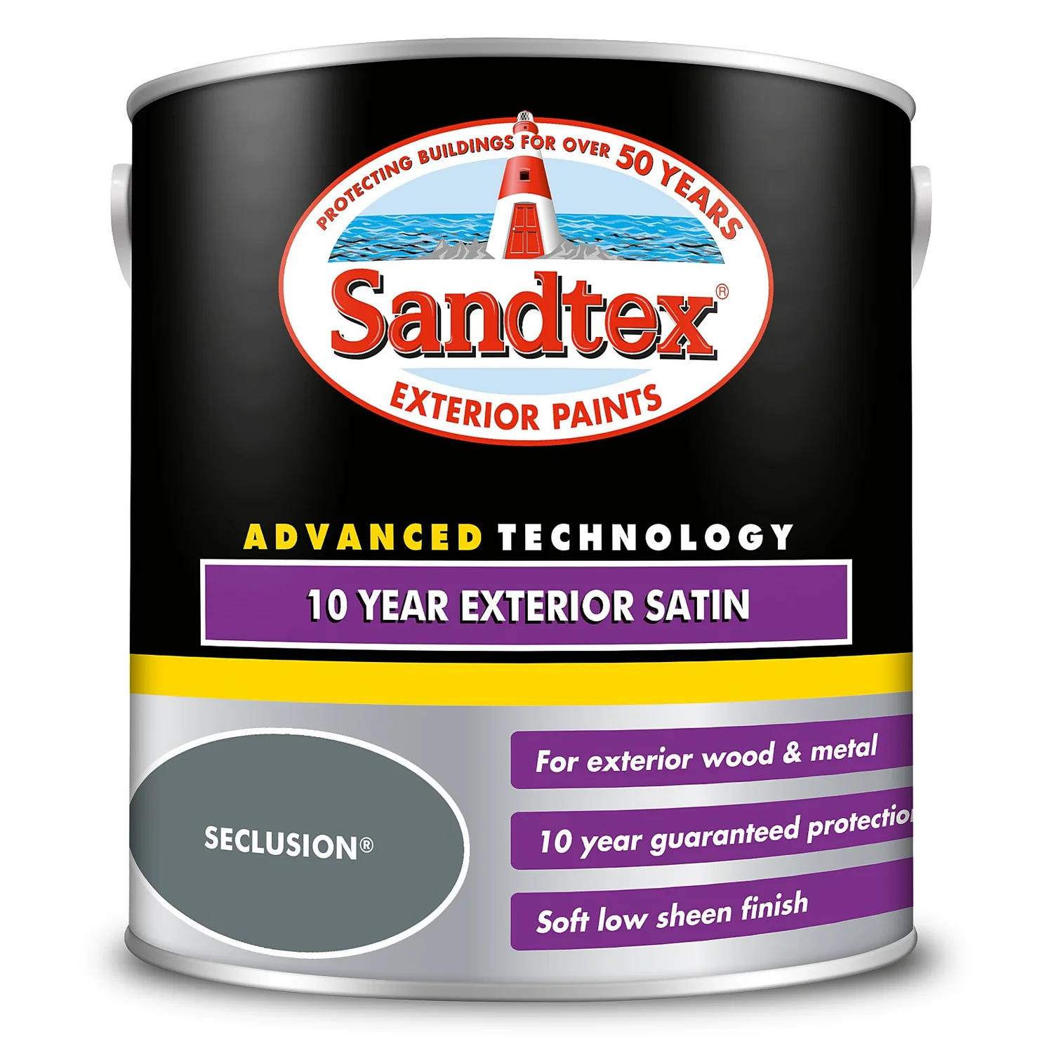 Sandtex® 10 Year Satin Paint Seclusion - 2.5L 9 Sandtex® 10 Year Satin Paint Seclusion - 2.5L - Image 7