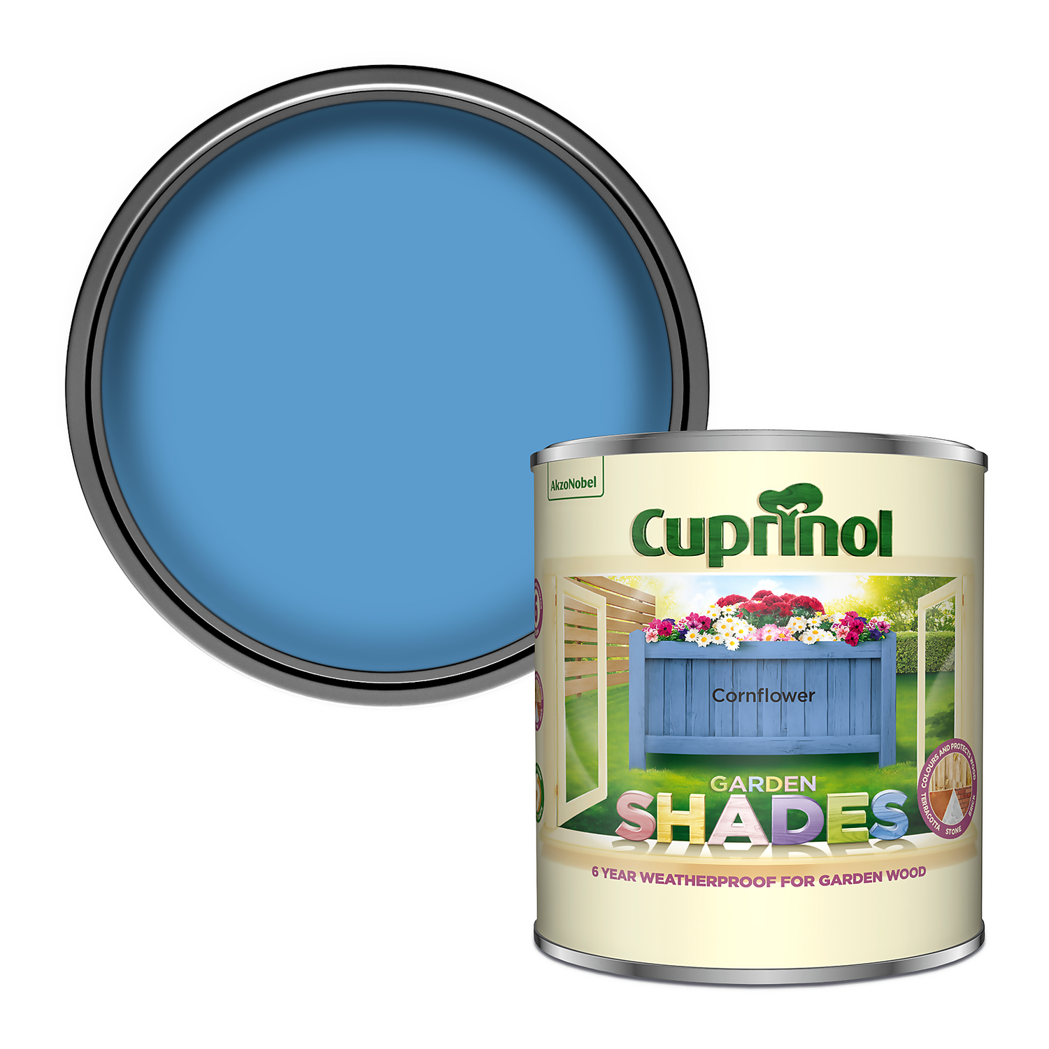 Cuprinol Garden Shades Cornflower - 1L 3 Cuprinol Garden Shades Cornflower - 1L