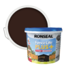 Ronseal Fence Life Plus Paint Dark Oak - 9L -Paint And Wallpaper Shop 12826694 1914942086560442