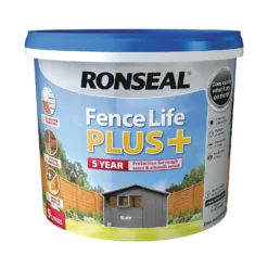 Ronseal Fence Life Plus Slate - 9L 9 Ronseal Fence Life Plus Slate - 9L -Paint And Wallpaper Shop 12826702 1844942086764886