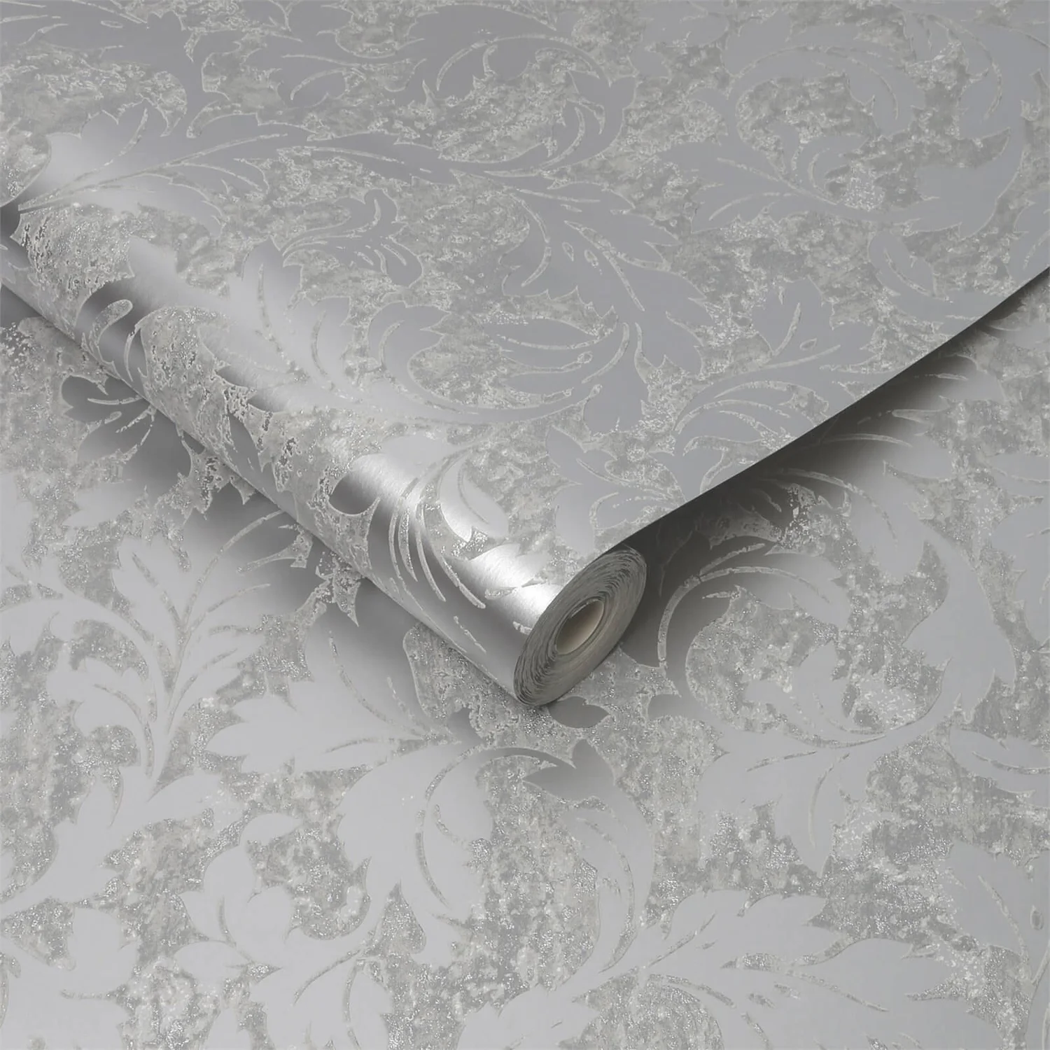 Superfresco Milan Scroll Silver Wallpaper 3 Superfresco Milan Scroll Silver Wallpaper
