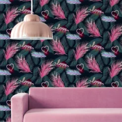 Fresco Neon Love Wallpaper -Paint And Wallpaper Shop 12831413 1254843450800003