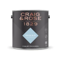 Craig & Rose 1829 Chalky Emulsion Paint Fresco Blue - 5L -Paint And Wallpaper Shop 12832793 1384832976118923