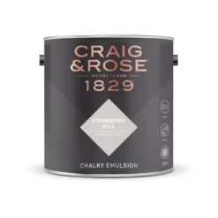 Craig & Rose 1829 Chalky Emulsion Paint Strawberry Hill - 5L -Paint And Wallpaper Shop 12833166 3554832956292973