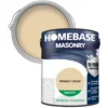 Homebase Smooth Masonry Paint - Regency Cream 5L -Paint And Wallpaper Shop 12833271 2444831918498875