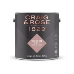 Craig & Rose 1829 Chalky Emulsion Paint Wedgwood Lilac - 5L -Paint And Wallpaper Shop 12833334 4424832956538379