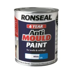 Ronseal 6 Year Anti Mould Paint - White Silk 750ml