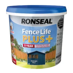 Ronseal Fence Life Plus Paint Midnight Blue - 5L -Paint And Wallpaper Shop 12833724 3694942087086534
