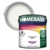 Homebase Interior Quick Dry Satin Paint Brilliant White - 2.5L -Paint And Wallpaper Shop 12834061 2114831918242822