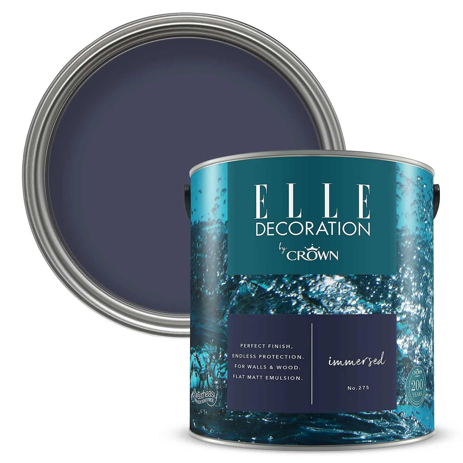 ELLE Decoration By Crown Flat Matt Paint Immersed - 2.5L 3 ELLE Decoration By Crown Flat Matt Paint Immersed - 2.5L