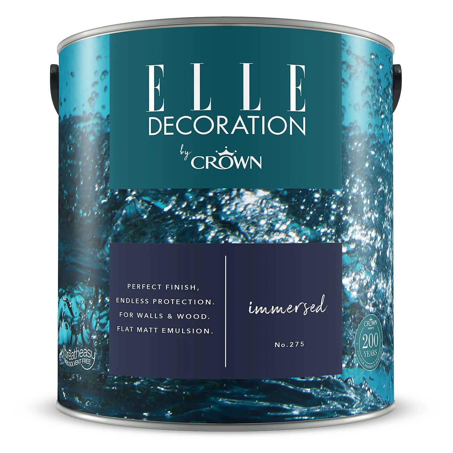 ELLE Decoration By Crown Flat Matt Paint Immersed - 2.5L 9 ELLE Decoration By Crown Flat Matt Paint Immersed - 2.5L - Image 7